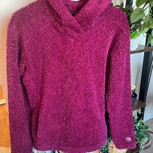 Mountain Hardwear Plush Magenta Cowl Sweater